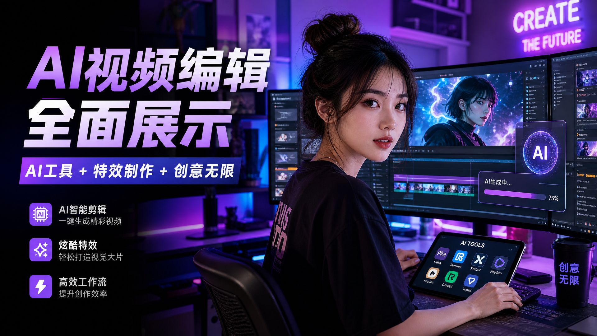福利姬-AI视频剪辑教程视频演示